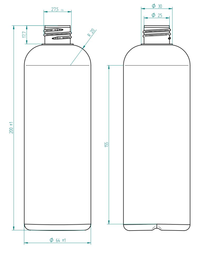 Butelka plastikowa 500 ml flip-top